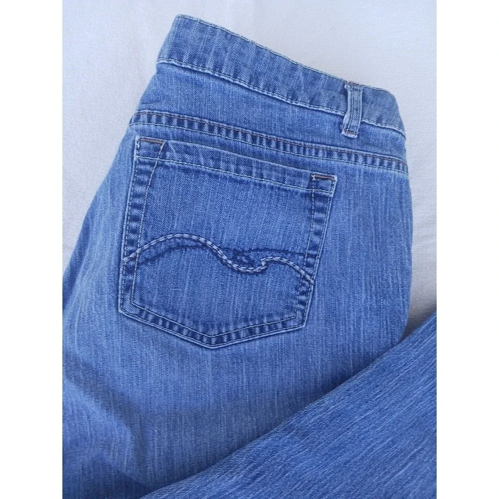 St. John's Bay Women's 18W Short Bootcut Jeans Raw Hem Altered Inseam‎ 35x26